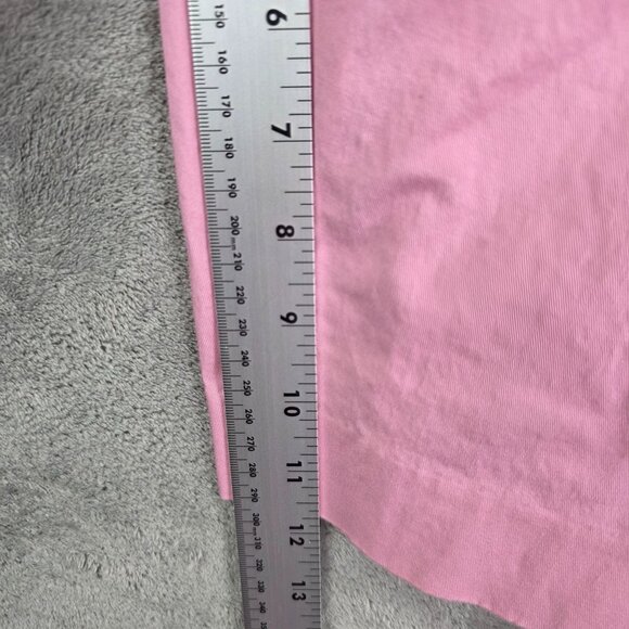 Womens Lauren Ralph Lauren Pink Bermuda Shorts Cotton Stretch 11" Inseam Size 4 - Picture 7 of 9